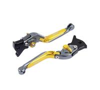 YUNDVLT Moto Leve Leve Freno Frizione In CNC Per Moto, Leva Freno Pieghevole Per Motocross, Compatible With Cygnus 125 BWS/R125 FORCE155 Smax155(Yellow)