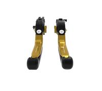 YUNDVLT Moto Leve Leve Frizione Moto Freni Compatible With V4 1100/Factory/RR/Superpole ETV 1200 Caponord Regolabili Pieghevoli Estensibili(Gold Tuono V4)