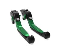 YUNDVLT Moto Leve Moto Compatible With Nin-jaH2 SX ZH2 SE/Performance 2021-2023 Leva Freno Regolabile Leve Frizione Pieghevoli Estensibili Freno(Black green)