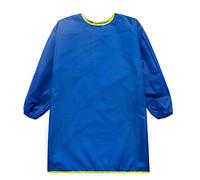 Yundxi Grembiule da Bambini per Pittura e lavoretti manuali, a Maniche Lunghe (Large, Blu Reale)