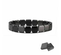 YUNFAN Bracciale Ematite Hemios,Bracciale Ematite Da Uomo,Incarnare Resilienza E Vitalità,Ripristinare La Fiducia E Il Tuo Vantaggio,Regalo Per Papà,Marito,Fidanzato(B)