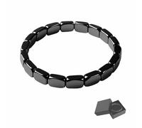 YUNFAN Bracciale Ematite Hemios,Bracciale Ematite Da Uomo,Incarnare Resilienza E Vitalità,Ripristinare La Fiducia E Il Tuo Vantaggio,Regalo Per Papà,Marito,Fidanzato(A)