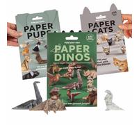 YUNFAN DIY Paper Cats,50pcs 3D Origami Kit,Sheets DIY Origami Paper to Fold Cute Cat Figures,Creative Origam Animal Kit,Fun Craft Activity for Adults,Desk Decoration & Gift for Pets Lovers (D)