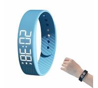 YUNFAN Fitsleeps Alarm Clock Watch,Vibrating Alarm Wristband Rechargeable Silent Watch,Snooze Free Wake-Up Wristband,Ip65 Waterproof Alarms Bracelet For Deep Sleepers & Hearing Impaired(C)