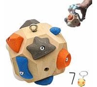 YUNFAN Handcrafted Boulder Block,Build Strength and Precision,Finger Training Tool,3D Rock Climbing Ball,Portable Wooden Climbing Balls,for Grip Strength Training,Gifts for Rock Climbers