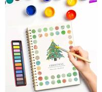 YUNFAN Quaderni Acquerelli Per Principianti,Libri Acquerelli Adulti,Quaderno Acquerel Su Carta Artistica,Set Acquerel 12 Colori Con Accessori,Kit Pittura Con Acquerell Per Bambini(D)