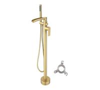 YUNFANOZ Rubinetto Vasca da Bagno Freestanding, Miscelatore Acqua Calda e Fredda con Doppio Controllo, Doccia Verticale for Hotel e Bed And Breakfast(A)