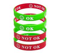 yunfeen Set di 4 braccialetti per la salute mentale, braccialetti dell'umore, braccialetti dell'umore e dell'umore triste, per bambini, uomini, donne, adolescenti, gestione della rabbia, giocattoli
