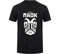 YUNFU Paok T Shirt Men Short Sleeve Cotton Paok T-Shirts Man Tops Funny Tshirt Black S