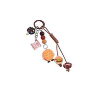YUNGLOO Bella Trattare Moda Portachiavi Borsa Deck Innovazione Hamburger Cookie Proteggere Non Mortale Sostanza Trasportabile Hamburger Bag Clip, Q1934 4