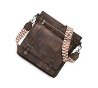YUNGLOO Borsa a tracolla da donna di grande capacità borsa a tracolla elegante pendolarismo alla moda secchiello per tutti i giorni a tracolla per donne pendolari elegante secchio, Caffè a due colori