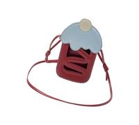 YUNGLOO Borsa a tracolla per telefoni cellulari Borsa a tracolla per le donne Borsa per cellulare in pelle dal design adorabile Piccola borsa a portafoglio con tracolla regolabile, Rosso, One Size