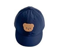 YUNGLOO Cappellini da baseball per bambini con orso in stile cartone animato, asciugatura rapida, cappello regolabile per sole per ragazzi e ragazze dai 3 ai 10 anni ad asciugatura rapida per bambini