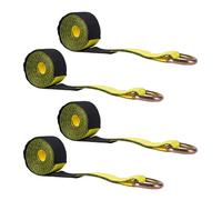 YUNGLOO Confezione di potenti cinghie di sicurezza per pneumatici da 5,1 cm, resistenza alla rottura, per auto, camion, rimorchio, cinghia di traino con D