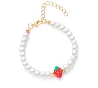YUNGLOO Elegante fragola perline collane gioielli design semplice ornamento aggiunge fascino dolce per vari stili elegante studente gioielli