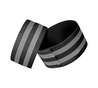 YUNGLOO Fasce riflettenti flessibili per gambe, impermeabili, clip alla caviglia, per ciclismo, allenamento serale, portatili, cinghie riflettenti