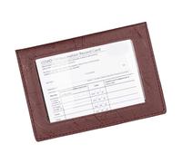YUNGLOO Porta carte compatto per passaporti in tinta unita con slot trasparente resistente all'acqua in PVC custodia compatta per passaporto e carte, Porpora, Bellezza di massa