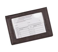 YUNGLOO Porta carte compatto per passaporti in tinta unita con slot trasparente resistente all'acqua in PVC custodia compatta per passaporto e carte, Colore caffè., Bellezza di massa
