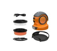 YUNGLOO Raschietto per ghiaccio elettrico per auto con spazzola morbida e lucidatrice per cere per parabrezza invernale Manutenzione ABS strumento riscaldato parabrezza sbrinatore