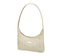 YUNGLOO Sofisticato Tessuto Rattan Bag Ergonomico Carryall Spalla Per Ufficio Viaggi E Attività All'aperto Mercato Foderato Lino Alla, AT, One Size