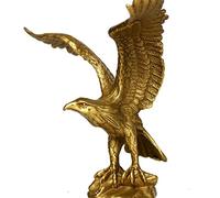 YUNHAO Cina Bronzo Ottone Statua Aquila/Hawk Figura figurine