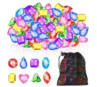 YUNHENTONG Gioielli Subacquei per Piscina, 150 Pezzi 2.5cm Giocattolo da Gemme da Immersione per Bambini, Gemme Colorate Giochi Sott'Acqua Estivo para Piscina, Búsqueda del Tesoro
