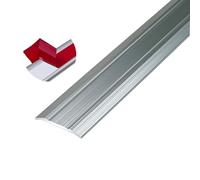YUNHEST Striscia Antiscivolo Piatta in Lega di Alluminio Autoadesiva, Striscia for Bordo Pavimento, Striscia Soglia Porta, Larghezza 25 Mm, Oro.(Silver)