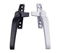 Yunhgft 2 Pezzi Maniglia Blocca Finestra Maniglia per Anta Finestra Maniglia Porta Alluminio Blocco Doppio Utilizzabile in Appartamento Edificio Sicuro, Nero Sinistro Bianco Destro, Taglia unica