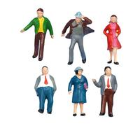 Yunhgft 6 Pezzi 1:87 Ho Figure di Persone Accessori Fotografici Park Street Diorama Scenario