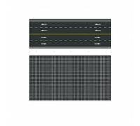 Yunhgft Adesivo Base Traffico Piastra Stradale Urbanistica Modello Strada Curva Incrocio Segmenti Componibili PVC 5mm Segnaletica Chiara Montaggio Semplice, Modello 8