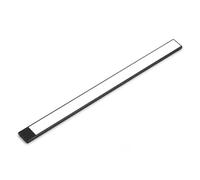 Yunhgft Barra LED Sottopensile con Sensore di Movimento, Ricaricabile USB, Dimmerabile - Luce Adesiva Senza Fili per Cucina, Armadio, Scaffali, Nero pianoforte, 400mm