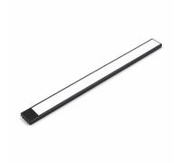 Yunhgft Barra LED Sottopensile con Sensore di Movimento, Ricaricabile USB, Dimmerabile - Luce Adesiva Senza Fili per Cucina, Armadio, Scaffali, Nero pianoforte, 300mm