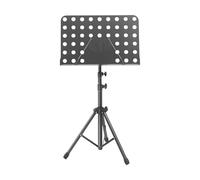 Yunhgft con Supporto Regolabile in Altezza, Pieghevole E Stabile Treppiede in Acciaio Al Carbonio, Piedini Antiscivolo per Musicisti E Scuole, Nero