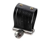 Yunhgft Fascetta per Sassofono Fissaggio Bocchino Clip Regolabile Metallo PU Supporto Stabile Migliora Qualità Adatta per Musicisti Professionisti Prat, Style a