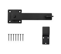 Yunhgft Flip Latch Blocca Porta Fermo Carbonio Accessorio Porta Scorrevole Installazione Facile Adatto per Porte di Legno Recinti Esterni Shed Camere Garage