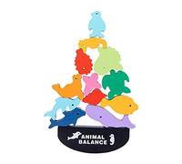 Yunhgft Giocattoli Impilabili a Forma di Animali per Bambini di 5, 6 E 7 Anni, Blocchi di Legno per Il Gioco di Equilibrio in età Prescolare, Regali di Comple, Marine