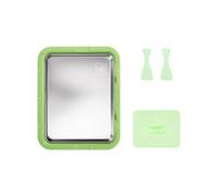 Yunhgft Macchina per Smoothie Ghiacciato con Piastra Rapida Materiale Acciaio Inox Ideale per Yogurt Fritto Rotoli di Gelato E Sorbetto Adatta a Famiglie Bambini E Eventi Estivi, Verde L+Coperchio