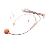 Yunhgft Microfono Ad Archetto Da Palco Auricolare Invisibile Microfono Da Testa Vocale con Struttura a Doppio Gancio per Comfort Superiore Adatto per Present, Marrone