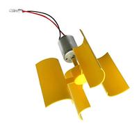 Yunhgft Mini Generatore Eolico Kit Turbina Miniatura Motore Generatore Eolico in Plastica Assemblaggio Manuale Adatto per Ragazzi Progetti Scolastici