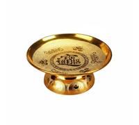 Yunhgft Piatto da Offerte Religiose Vassoio Altare Vassoio Offerte Piatto Cerimoniale con Base Elevata in Plastica Facile da Spostare E Pulire con Motivi in, 16 Cm