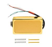 Yunhgft Pickup Humbucker Chitarra Elettrica Ottone Doppia Bobina Mini Pickup Chitarra Piccolo Sostituzione Facile Montaggio Adatto per Uso Professionale Studi, Collo D'oro