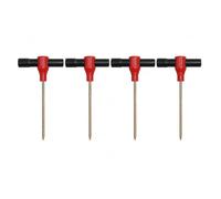 Yunhgft Porta Canna Pesca Ghiaccio Picchetto, Plastica, include picchetti, metallo resistente, per pesca ghiaccio, ancoraggio, setup rapido, Set di 4 chiodi da ghiaccio standard