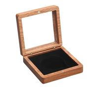 Yunhgft Scatola Espositiva in Legno, Portaoggetti Commemorativo, Organizer per La Casa con Coperchio Trasparente, Custodia per Collezionisti, Nero