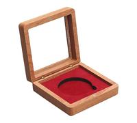 Yunhgft Scatola Espositiva in Legno, Portaoggetti Commemorativo, Organizer per La Casa con Coperchio Trasparente, Custodia per Collezionisti, Rosso