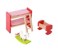 Yunhgft Set Mobili Casa Bambole in Legno Miniature Accessori Arredo Cameretta Giocattolo Modello Simulato per Bambini Modello Scenario Casa Finta Finitura Lis, Camera dei Bambini