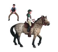 Yunhgft Statuetta di Cavallo, Giocattolo, Modello di Animale, Personaggio per Bambini, Modello D'azione Realizzato in PVC Resistente con Rappresentazione, Stile a