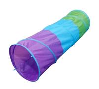 Yunhgft Tunnel Gioco per Bambini, Passaggio per Gattonare per Neonati, Casetta da Gioco per Il Giardino, Verde Viola da 1,5 m