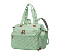 Yunhgft Zaino Donna con Portabottiglie Compartimento Asciutto-bagnato Organizer per Accessori Spallacci Regolabili Oxford Impermeabile Adatto per Genitori in, Verde, Taglia unica bambino