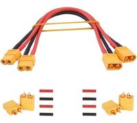 YUNIQUE GREEN-CLEAN-POWER - 2 Pezzi Cavo XT60 Maschio-Femmina 30cm 14AWG in Silicone + 2 Coppie Connettori XT60 Maschio/Femmina per Batterie RC Lipo FPV Drone