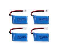 YUNIQUE GREEN-CLEAN-POWER - 4 Pezzi Batterie Lipo Ricaricabili 3.7v, 380mah Per Rc Droni Quadricotteri Hubsan X4 H107l H107c H107d H107 V252 Jxd 385